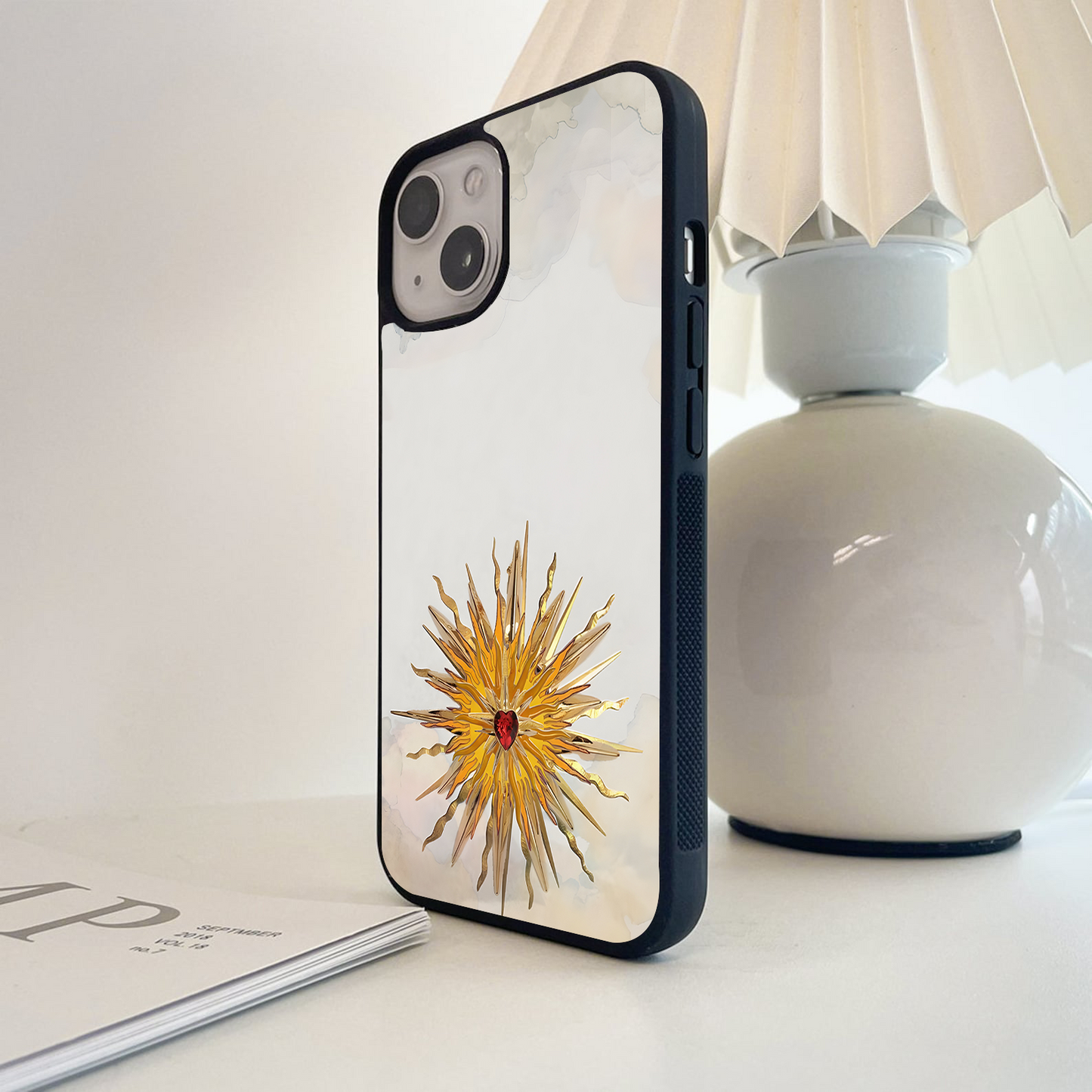 Radiant Heart Light Glass Case