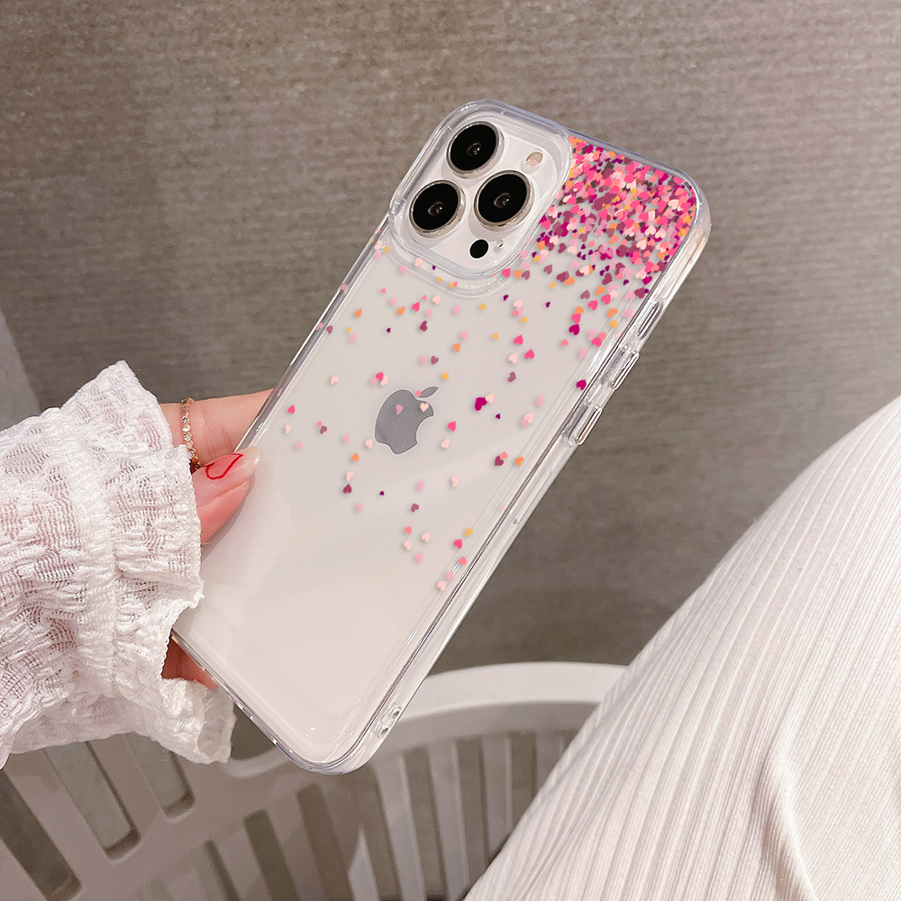 Falling Hearts Magic Clear Silicon Cover