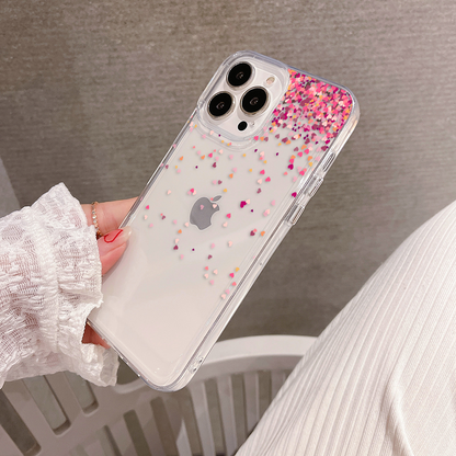 Falling Hearts Magic Clear Silicon Cover