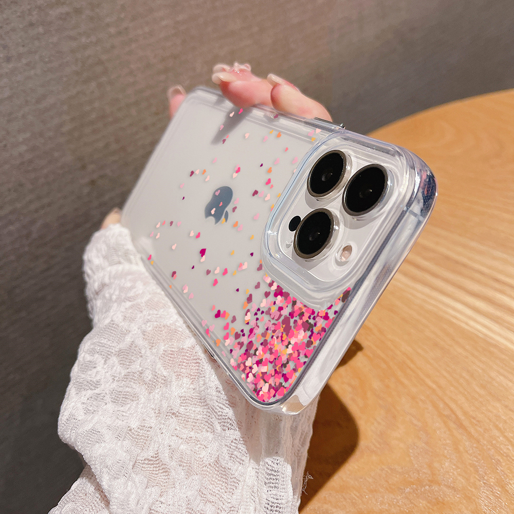 Falling Hearts Magic Clear Silicon Cover