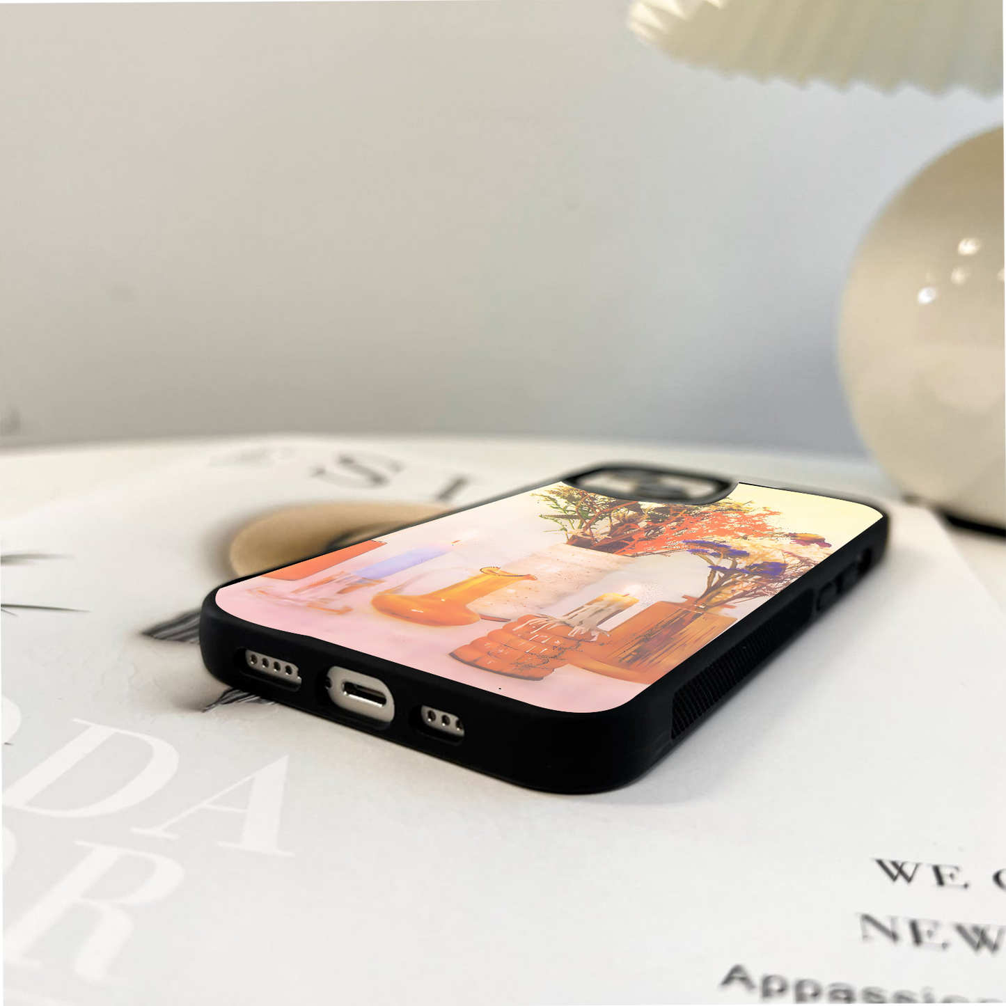 Cozy Bloom Glow Glass Case