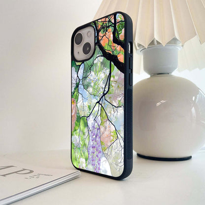 Petal Sky Whisper Glass Case