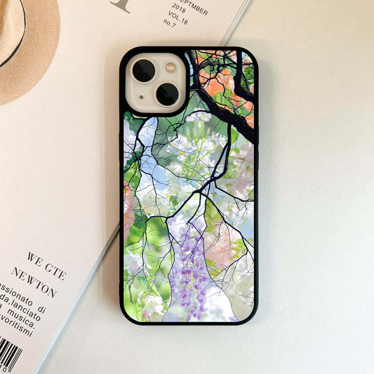 Petal Sky Whisper Glass Case