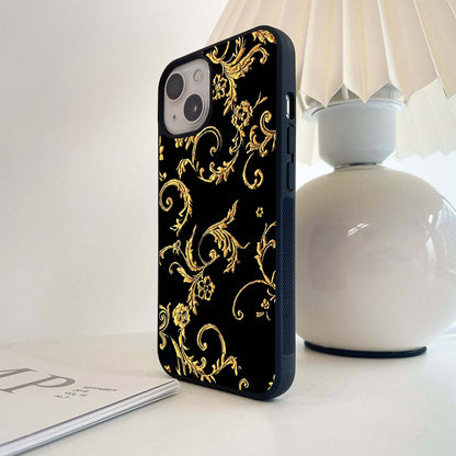 Regal Baroque Embroidery Glass Case