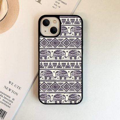 Tribal Elephant Grace Glass Case