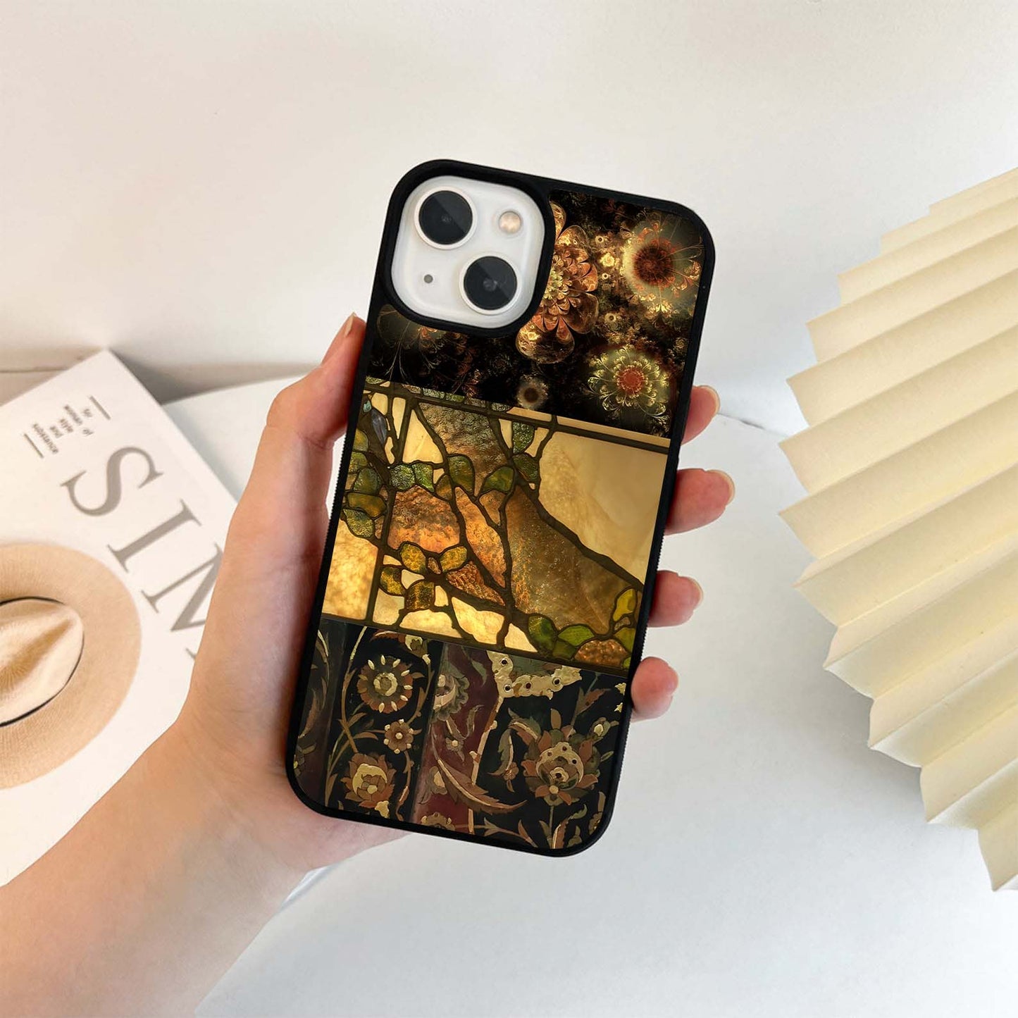 Vintage Bloom Glass Case