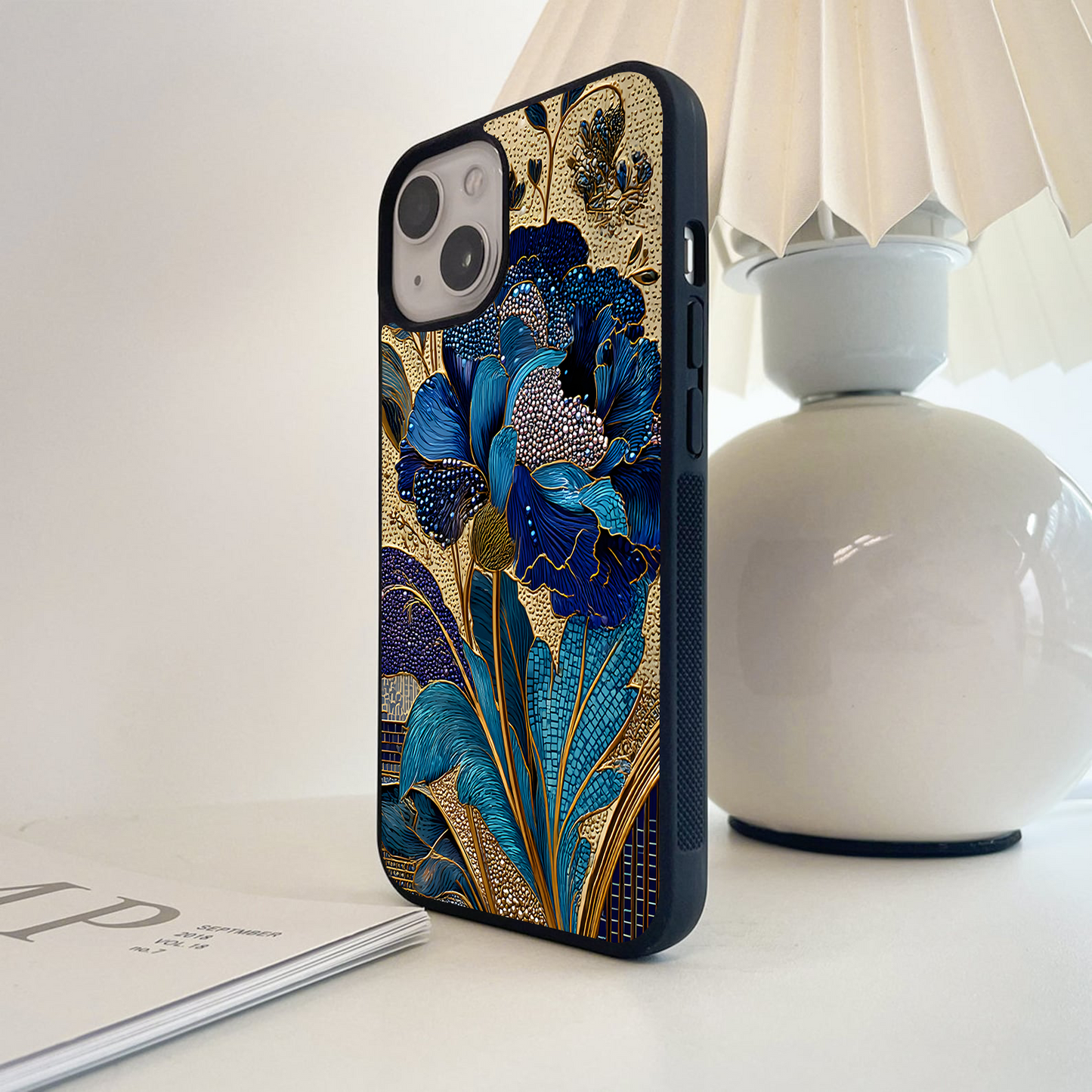 Royal Bloom Art Glass Case