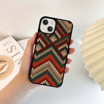 Retro Knit Chevron Glass Case
