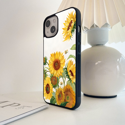 Golden Bloom Fields Glass Case