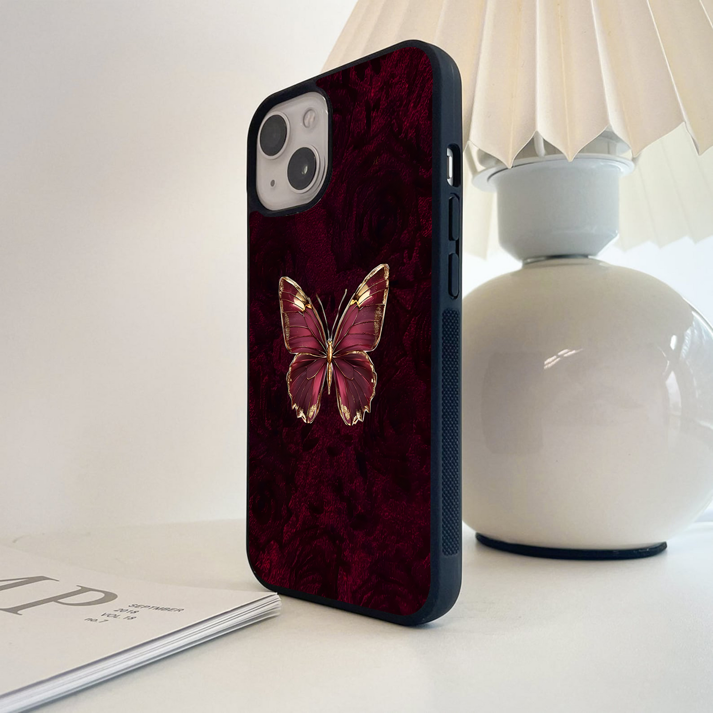 Royal Velvet Wings Glass Case