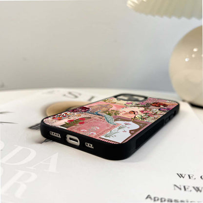 Romantic Mughal  Art Glass Case