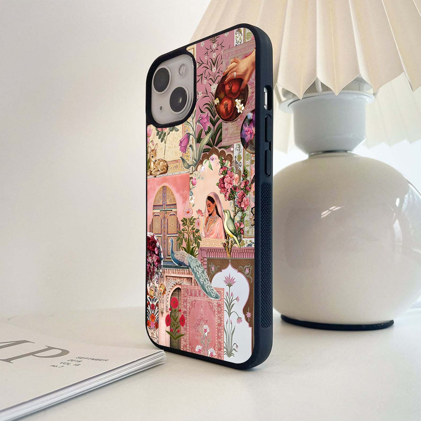 Romantic Mughal  Art Glass Case