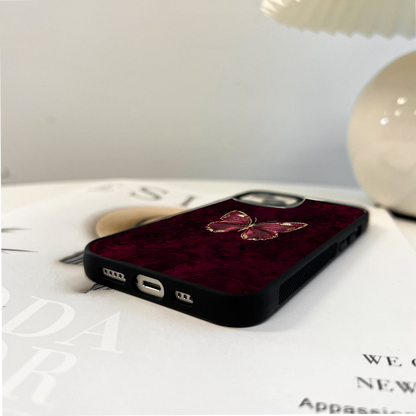 Royal Velvet Wings Glass Case