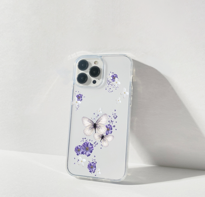 Violet Fairy Garden Clear Silicon Cover