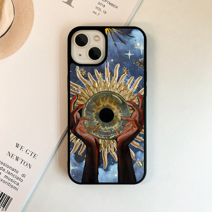 Golden Cosmic Gaze Glass Case
