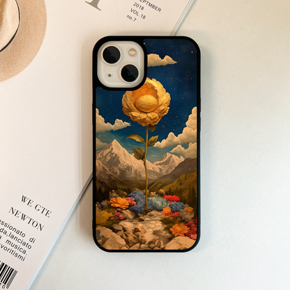 Golden Bloom Night Glass Case