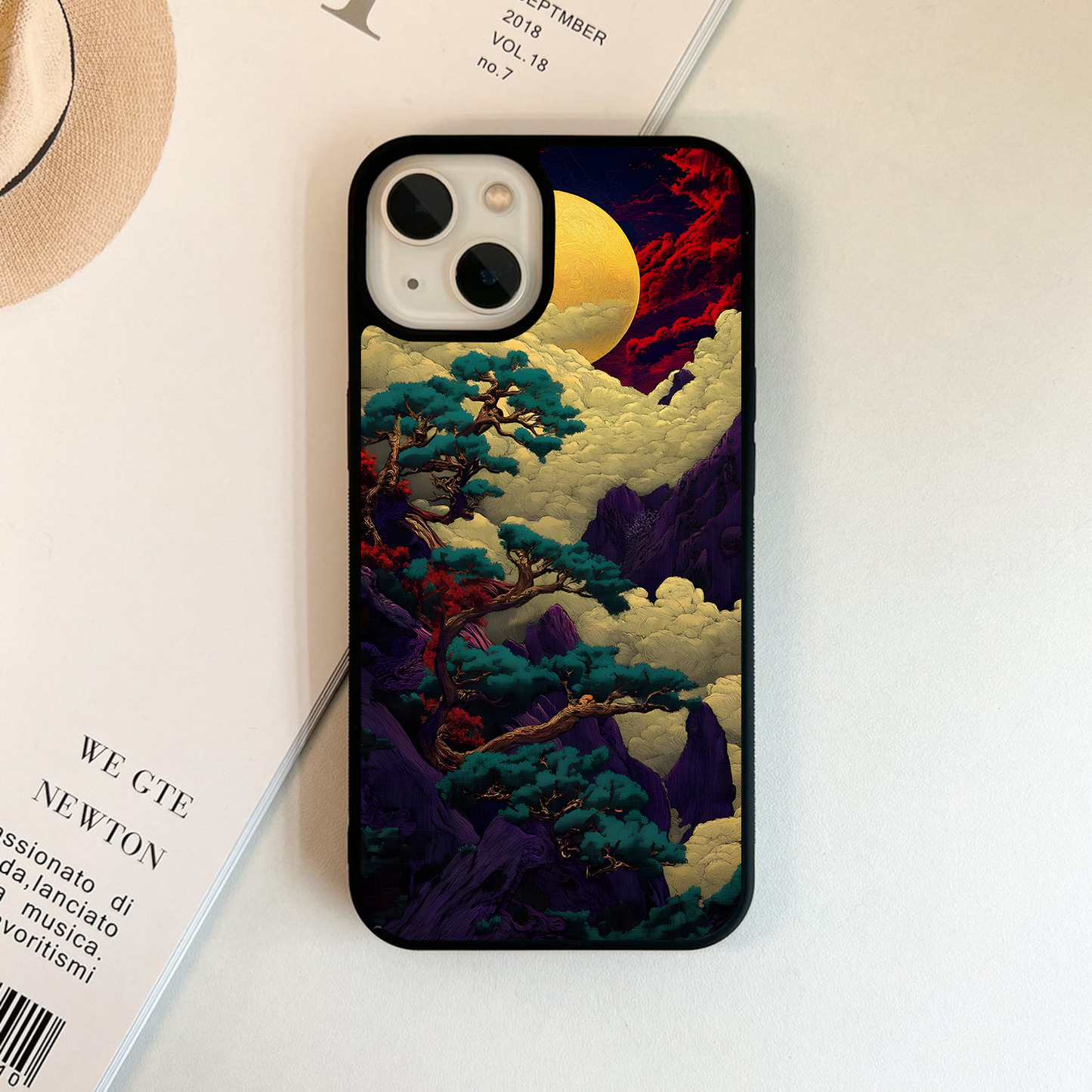 Golden Moon Horizon Glass Case