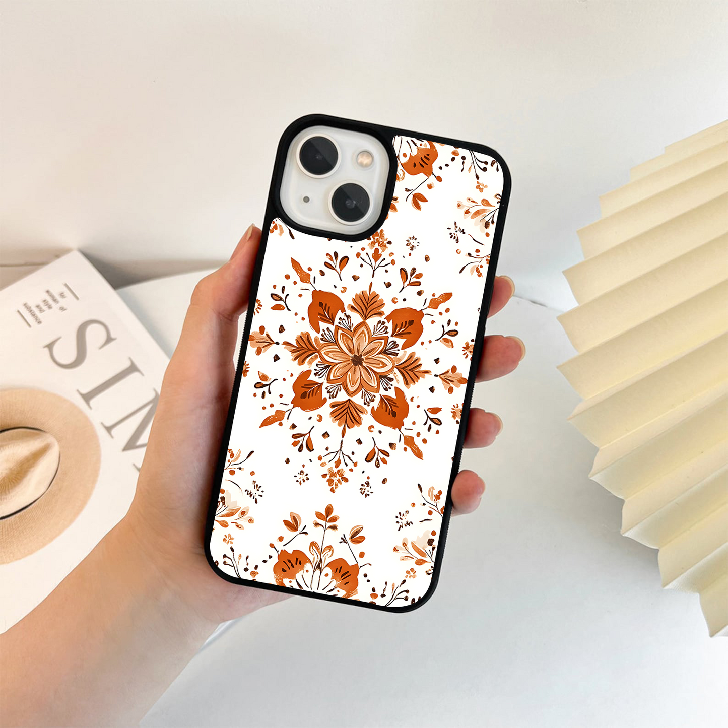 Rustic Bloom Charm Glass Case