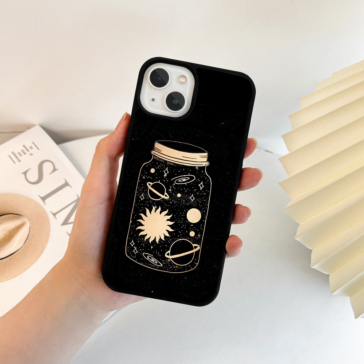 Dark Space Galaxy Glass Case