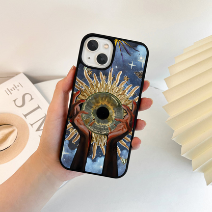 Golden Cosmic Gaze Glass Case