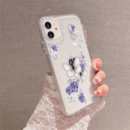 Violet Fairy Garden Clear Silicon Cover