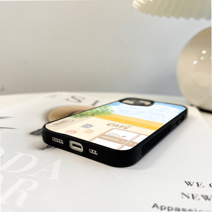 Sunlit Coffee Break Glass Case