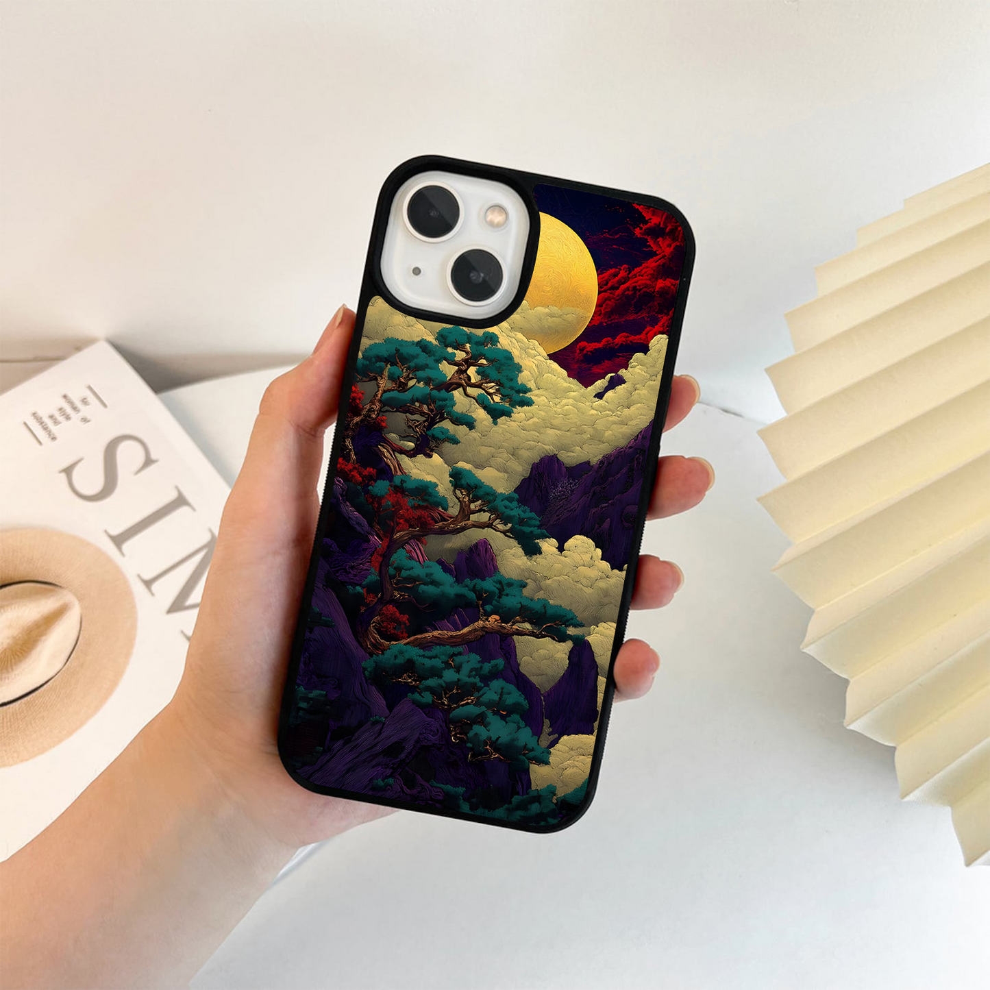 Golden Moon Horizon Glass Case