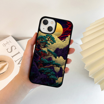 Golden Moon Horizon Glass Case