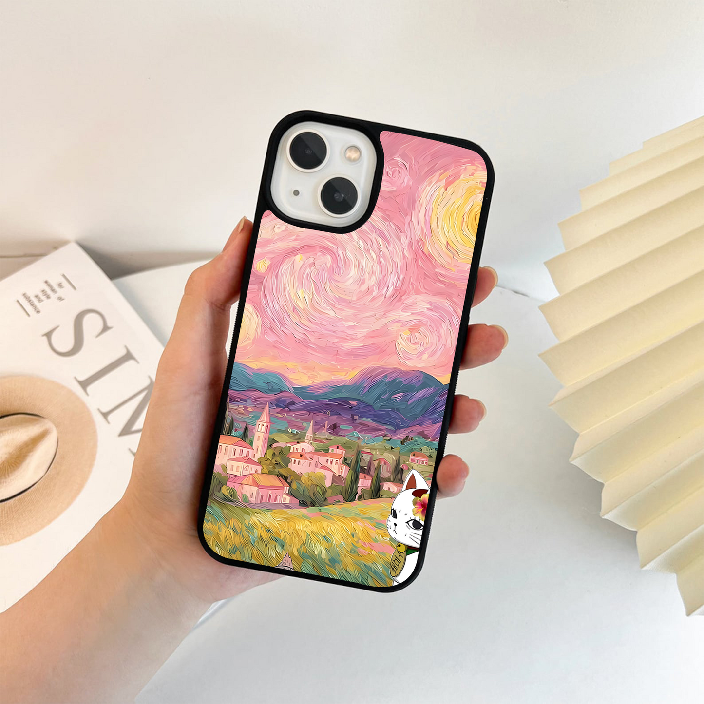Pastel Dream Skies Glass Case