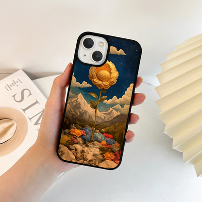 Golden Bloom Night Glass Case