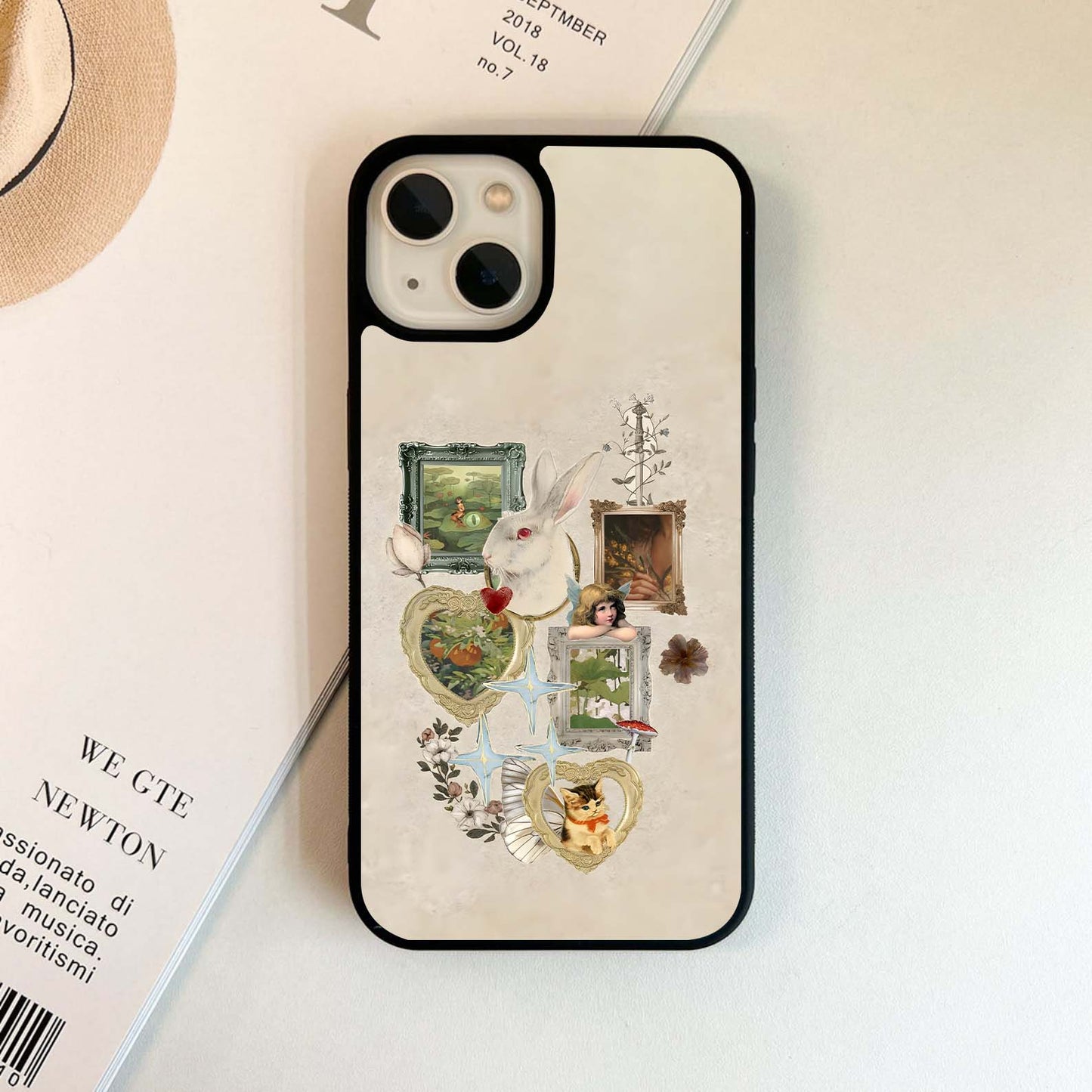 Whimsical Bunny Tales Glass Case