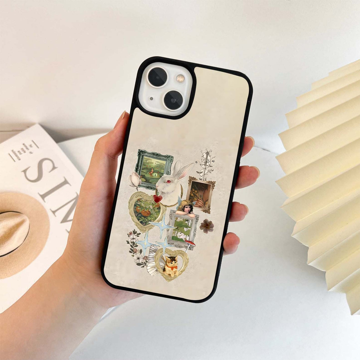 Whimsical Bunny Tales Glass Case