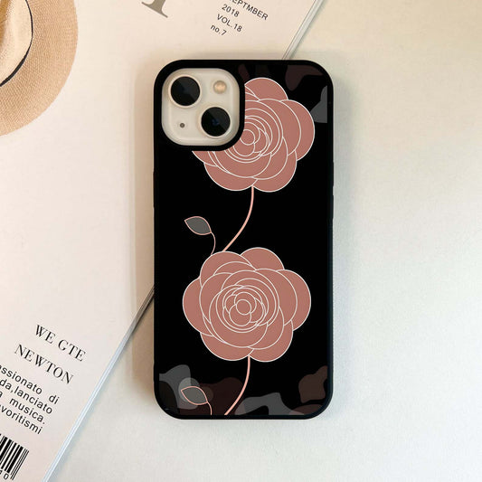 Rosette Bloom Elegance Glass Case