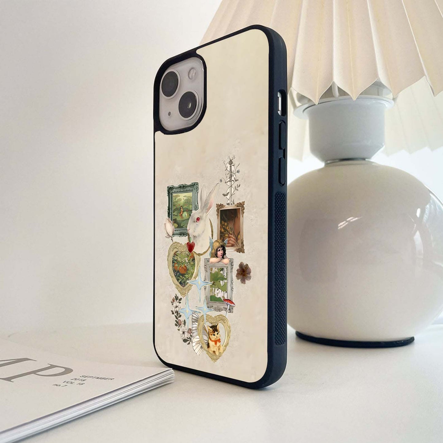 Whimsical Bunny Tales Glass Case