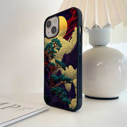 Golden Moon Horizon Glass Case