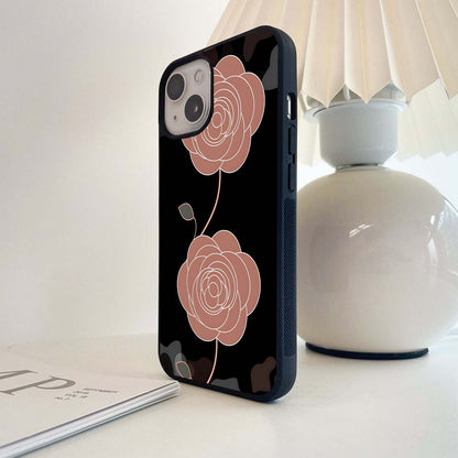 Rosette Bloom Elegance Glass Case
