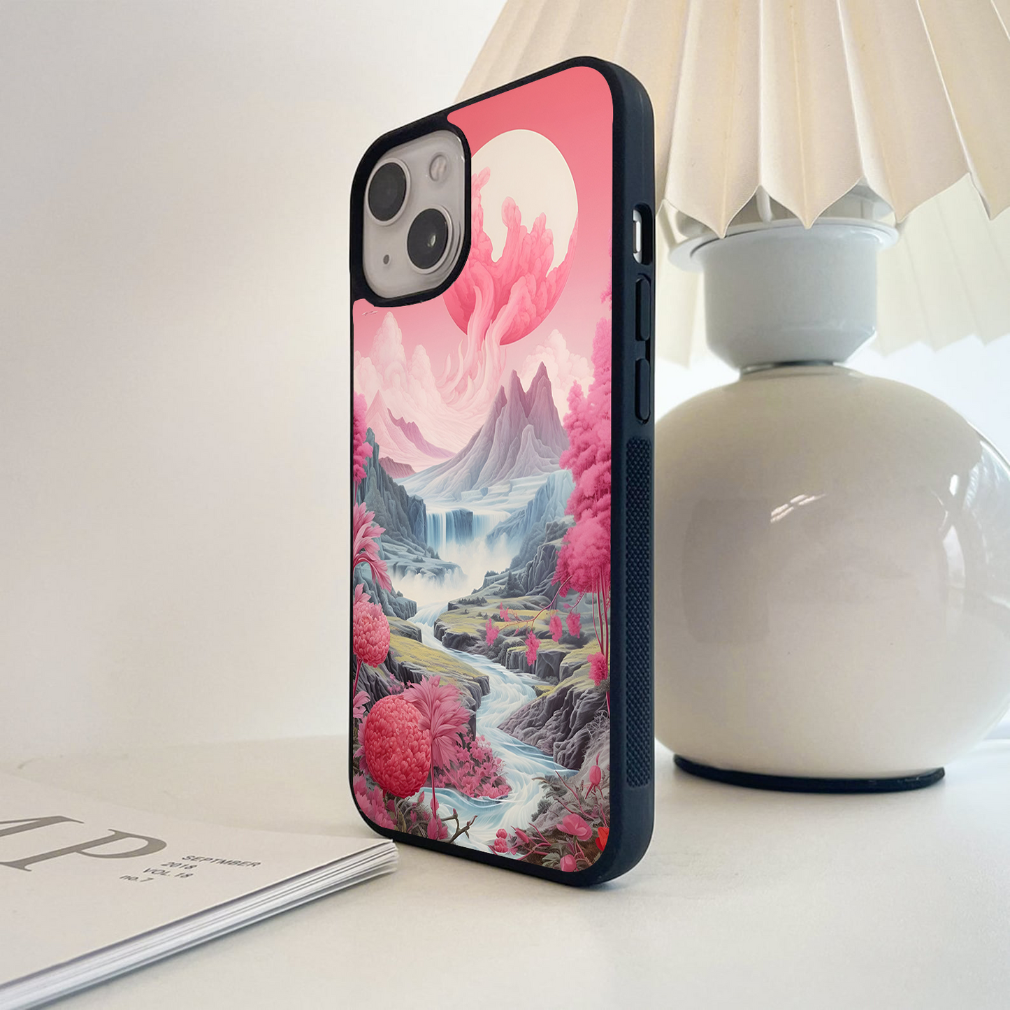 Cotton Candy Falls Glass Case