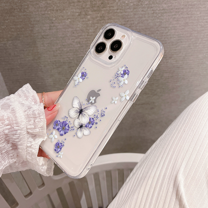 Violet Fairy Garden Clear Silicon Cover