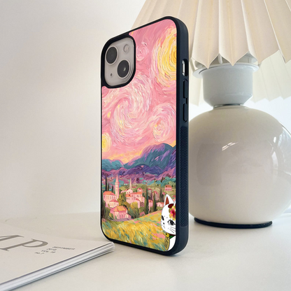 Pastel Dream Skies Glass Case