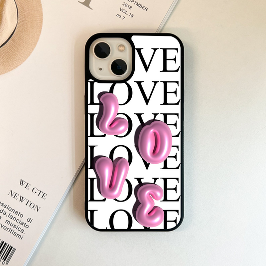 Bubble Love Burst Glass Case