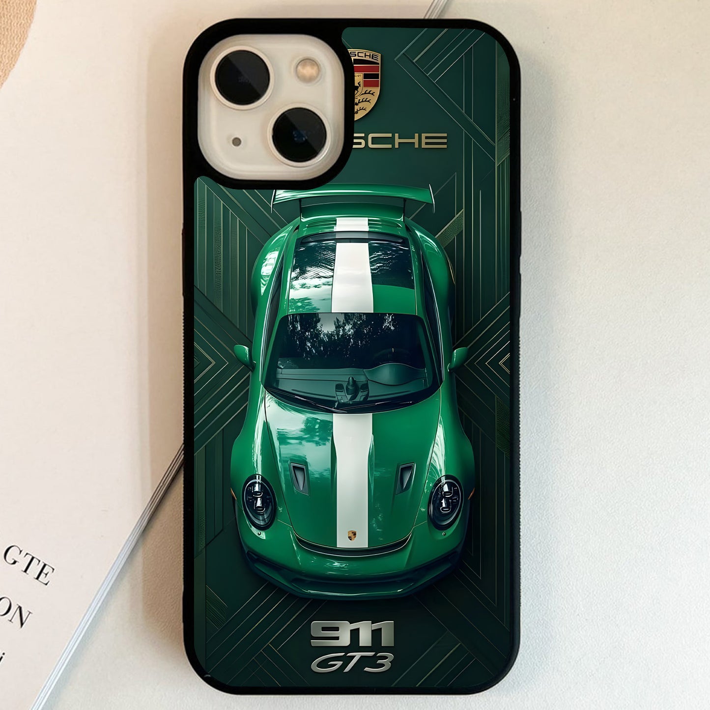 Porsche Emerald 911 Glass Case