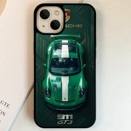 Porsche Emerald 911 Glass Case