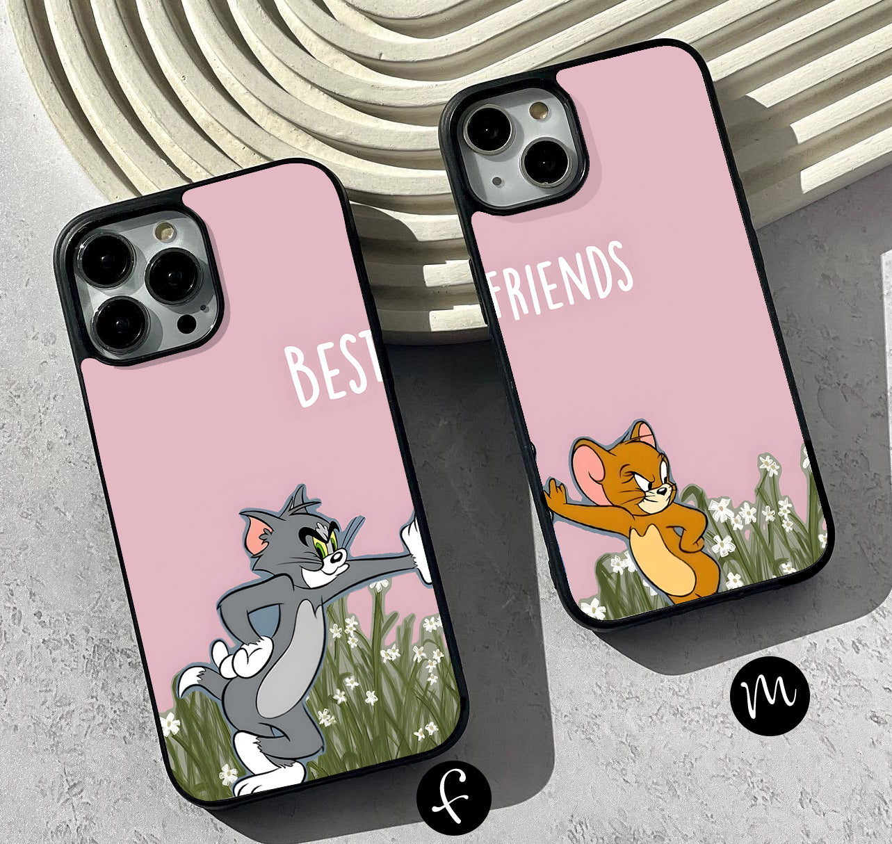 Playful Tom & Jerry Glass Case