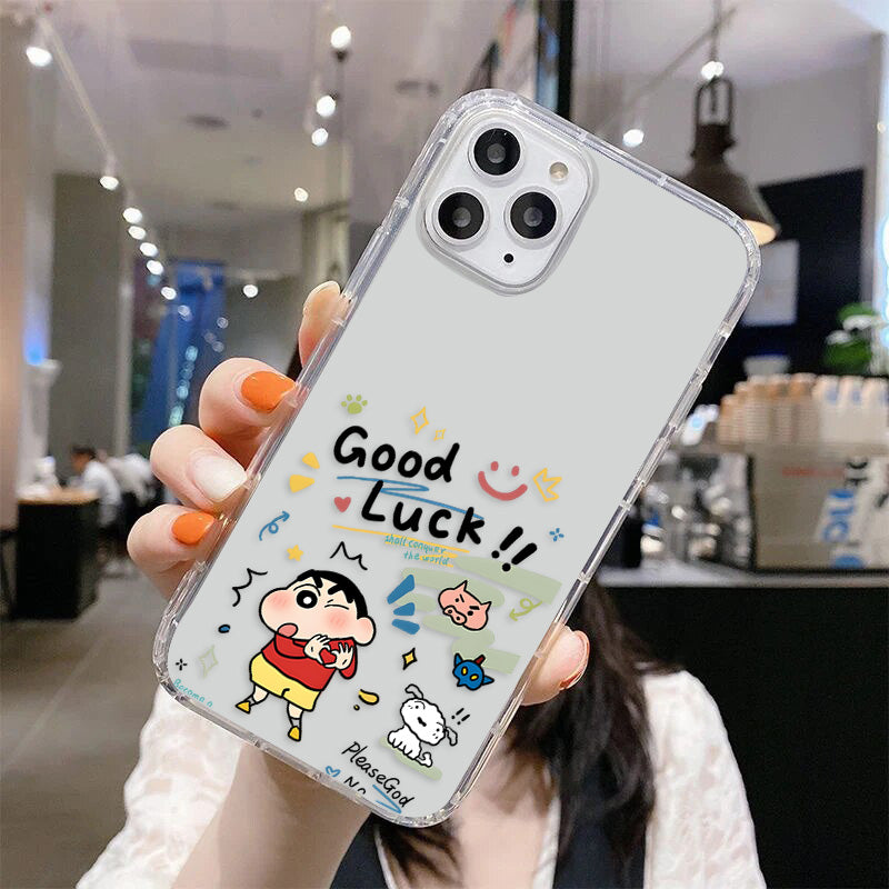 Good Luck Shinchan Clear Silicon Cover