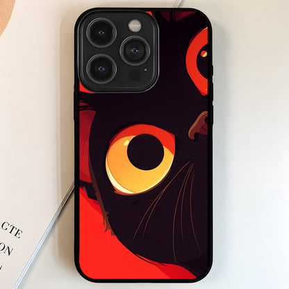 Midnight Cat Gaze Glass Case