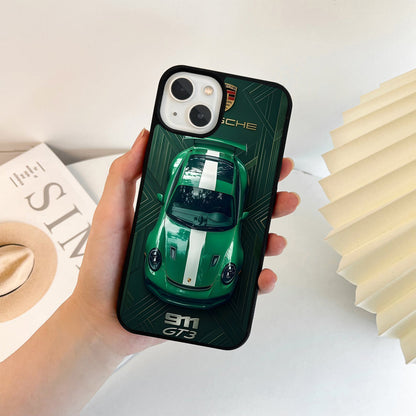 Porsche Emerald 911 Glass Case