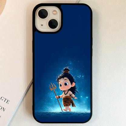 Cute Baby Shiva Glass Case