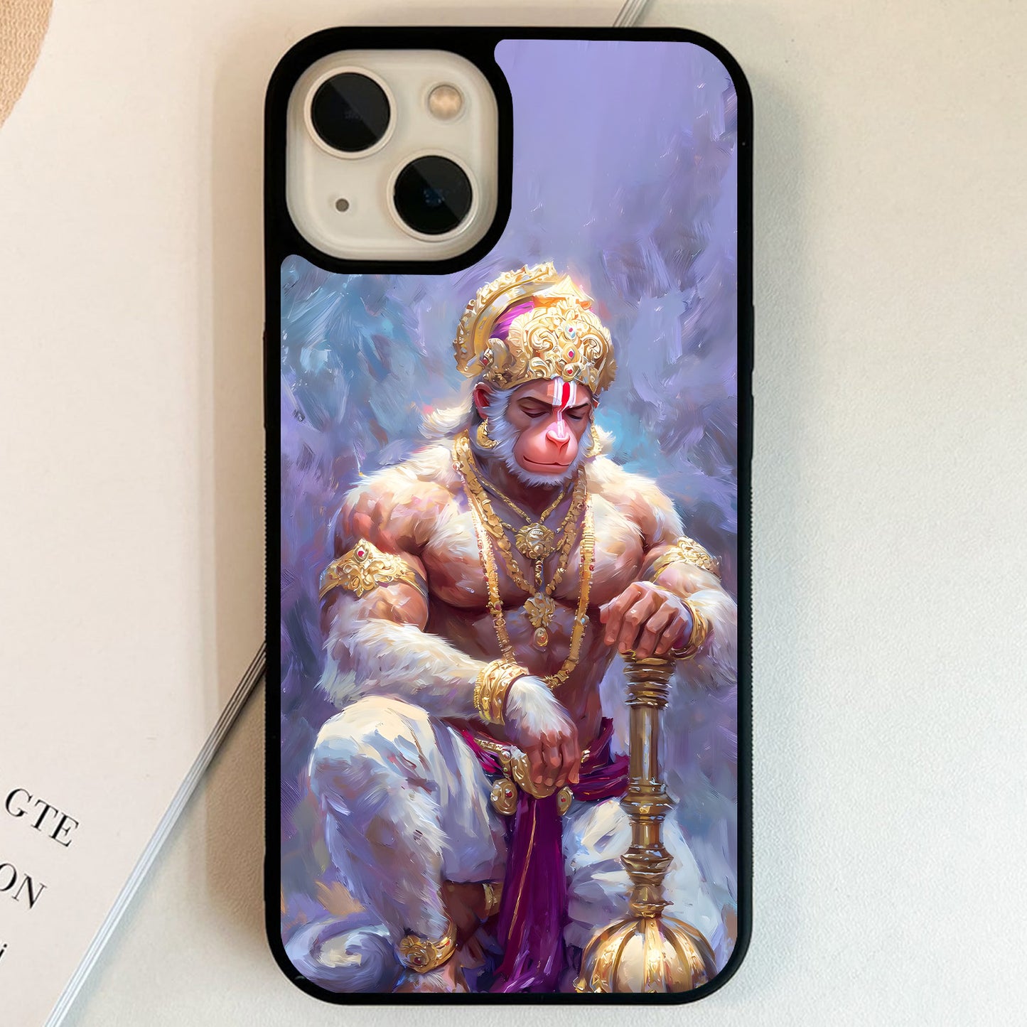 Hanuman Gada Warrior Glass Case