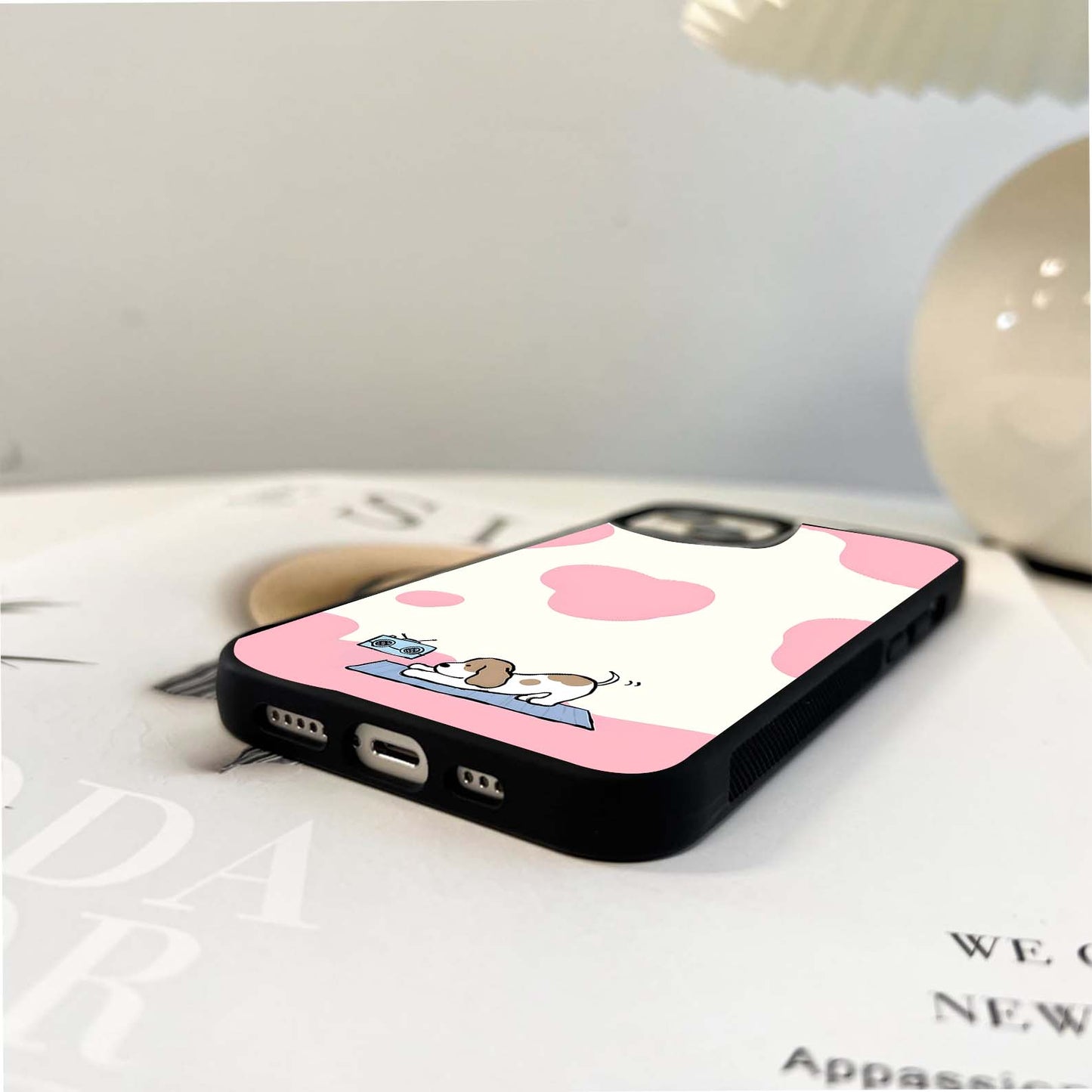 Dog Radio Calm Glass Case