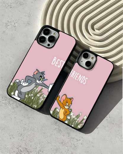 Playful Tom & Jerry Glass Case